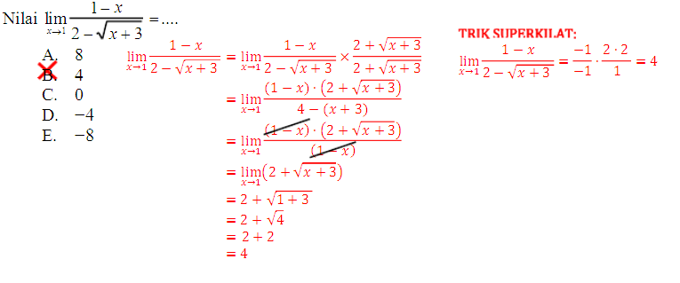 cara mengerjakan limit tak hingga trigonometri akarcraft